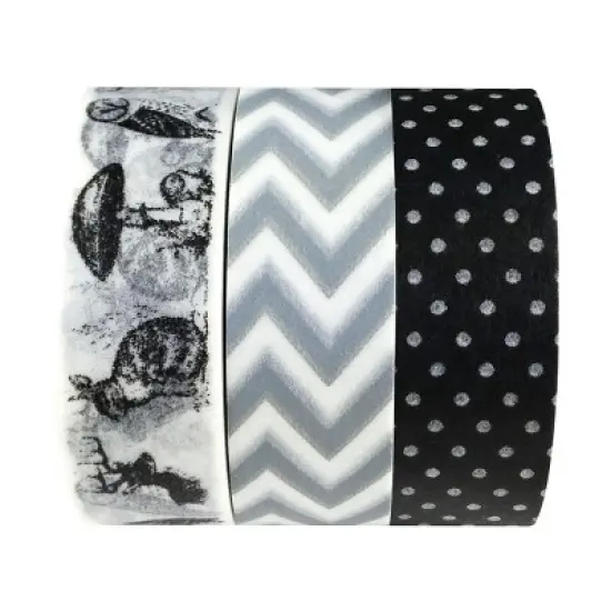 Wrapables Natural Designs Washi Masking Tape (Set of 3) image {2}