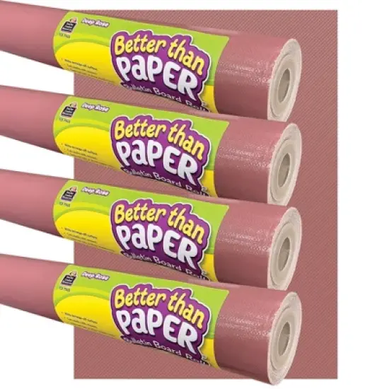 Teacher Created Resources&reg; Better Than Paper&reg; Bulletin Board Roll, 4' x 12', Deep Rose, 4 Rolls image {4}