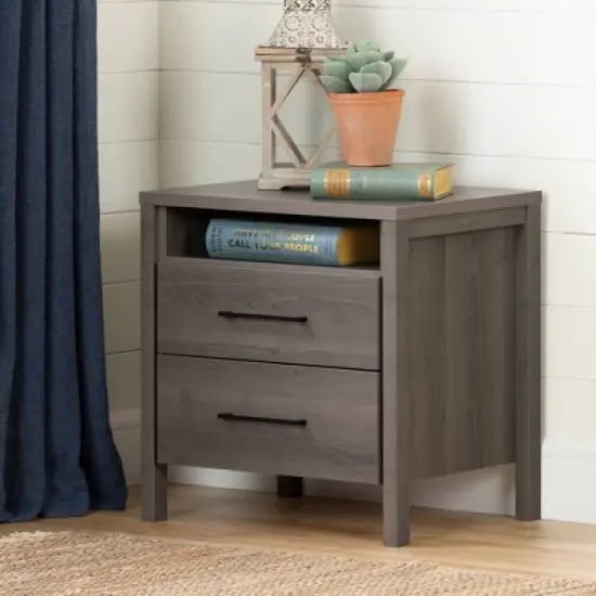 Gravity 2 Drawer Nightstand - South Shore image {1}