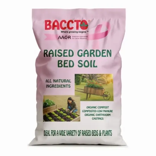 Michigan Peat Company BACCTO Raised Bed Soil with Organic Compost, Manure, & Earthworm Castings for All Plant Types, 1.5 Cubic Feet image {6}