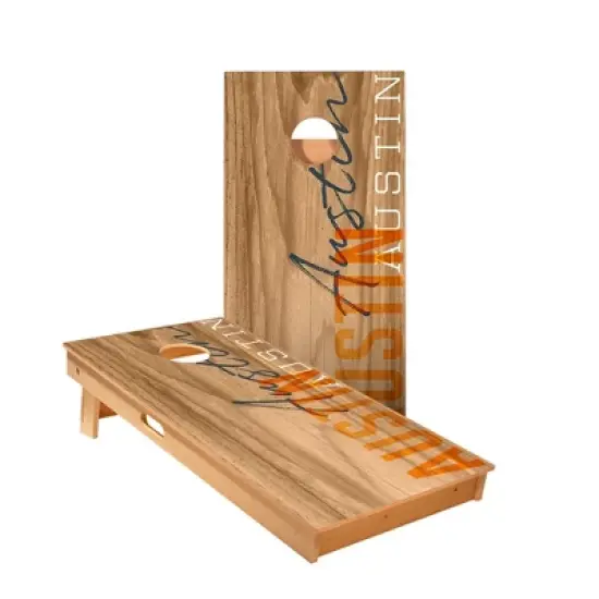 Skips Garage Austin Gameday Cornhole Boards - ACA Star Series image {1}