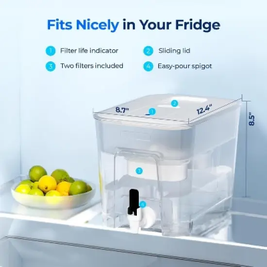 Waterdrop 40 Cup Dual Filter Dispenser White image {3}