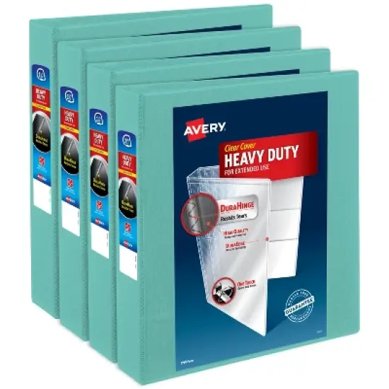 Avery Heavy-Duty View Binder, 1.5 Inch, 4 Mint Binders (79271) image {9}
