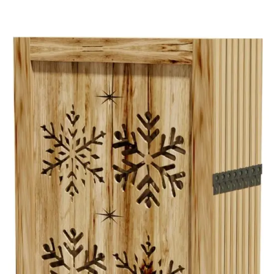 Lirago 68 in. Wood Outdoor Privacy Screens Garden Outdoor Fence 8 pieces Brown image {8}