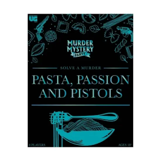 University Games Murder Mystery Party - Pasta Passion and Pistols Board Game image {1}