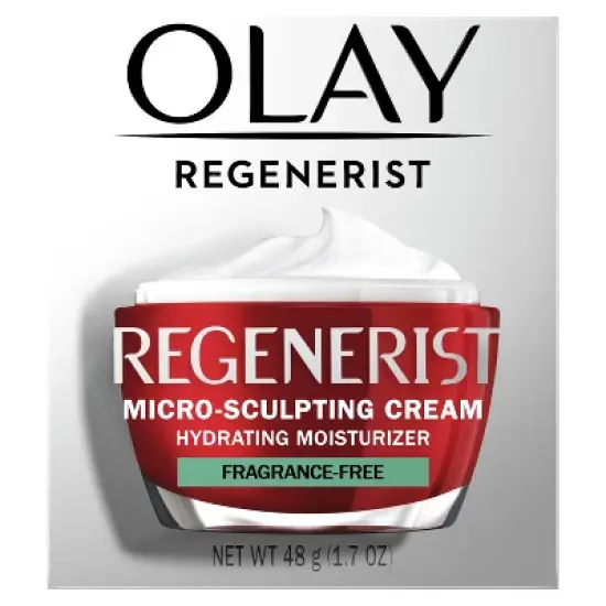 Olay Regenerist Micro-Sculpting Cream Face Moisturizer, Fragrance-Free - 1.7oz image {2}