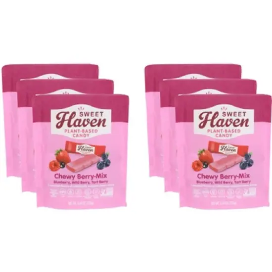 Sweet Haven Chewy Candy Berry Mix - Case of 6 - 4.44 oz image {2}