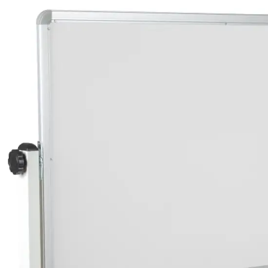 Flash Furniture HERCULES Series Reversible Mobile Cork Bulletin Board and White Board Stand with Pen Tray image {13}