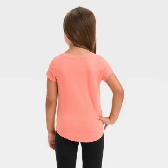 Toddler Girls' 3pk Solid Shirt Set - Cat & Jack&trade; Orange/Amber Yellow/Olive Green image {2}