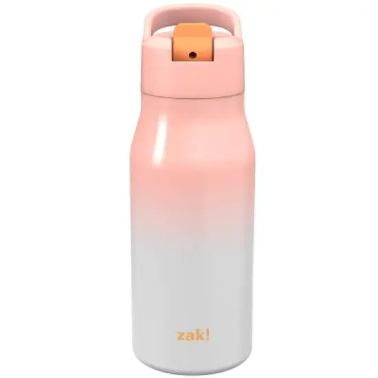 Zak Designs 14 fl oz Double Walled Stainless Steel Tranquility Insulated Straw Bottle image {7}