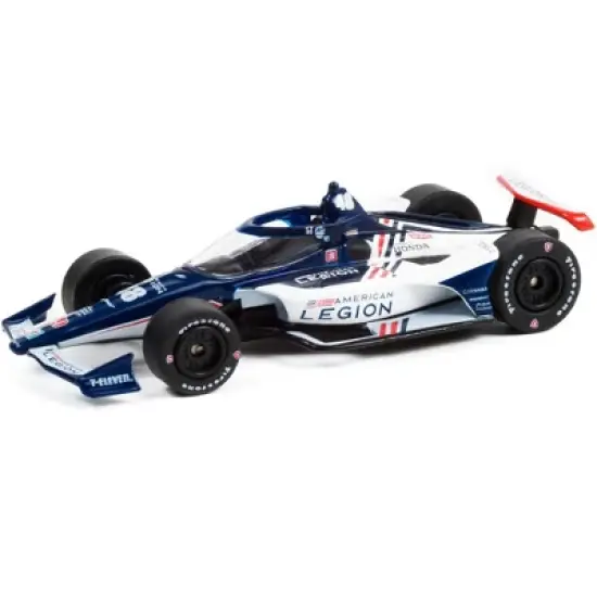 Dallara IndyCar #48 Kanaan "American Legion" Chip Ganassi Racing "NTT IndyCar Series" 2021 1/64 Diecast Model Car by Greenlight image {1}