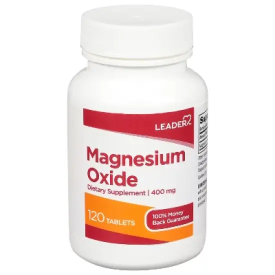 Leader 400 mg Magnesium Oxide 120 Tablets image {7}