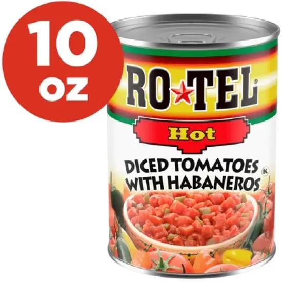 Rotel Extra Hot Diced Tomatoes & Chili Peppers - 10oz image {6}
