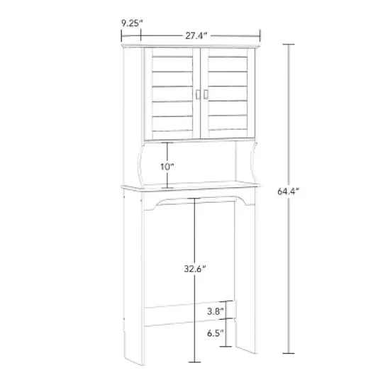 Brookfield Bathroom Spacesaver White - RiverRidge Home image {5}