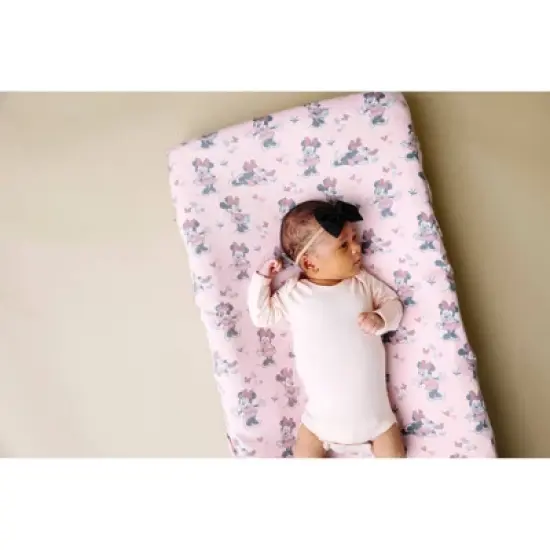 Copper Pearl Premium Diaper Changing Pad Cover - Minnie Mouse image {1}