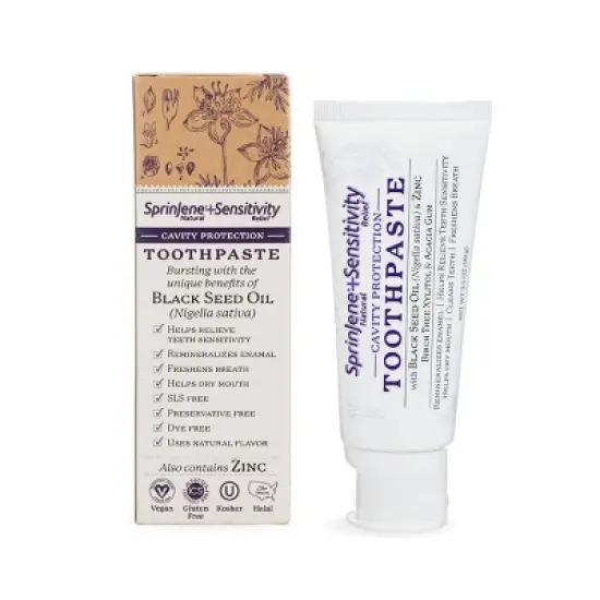 SprinJene Natural CP Sensitive Relief Toothpaste - 3.5oz image {4}