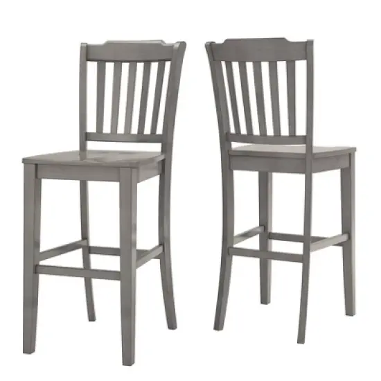 Set of 2 29" South Hill Slat Back Barstools - Inspire Q image {9}