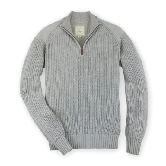 Hope & Henry Men's Long Sleeve Raglan Half Zip Sweater image {3}