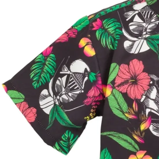 Star Wars Stormtrooper Darth Vader Hawaiian Button Down Dress Shirt Toddler  image {5}