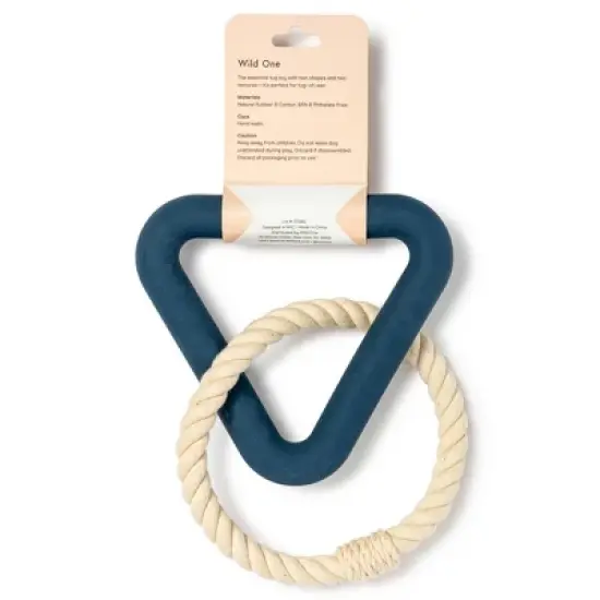 Wild One Triangle Tug Engaging Dog Toy image {1}