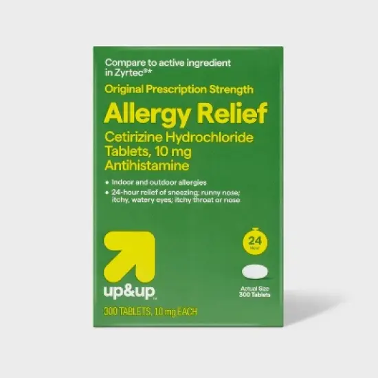 Cetirizine Hydrochloride Allergy Relief Tablets - up&up&trade; image {10}