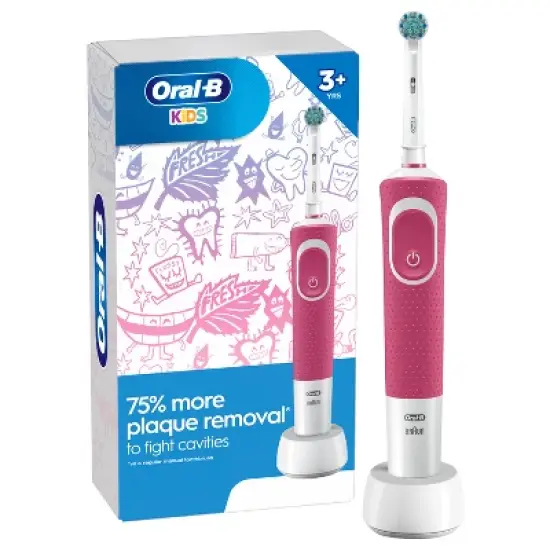 Oral-B Kids' Electric Toothbrush with Sensitive Brush Head and Timer image {10}