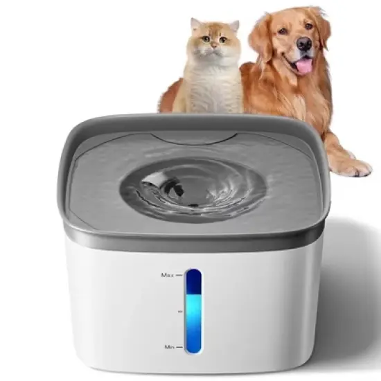 GOTGELIF 4L Automatic Pet Water Fountain with Adjustable Flow & Quiet Pump image {9}