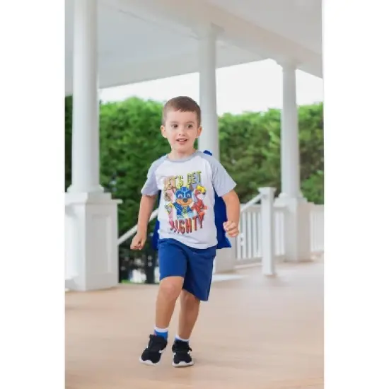 PAW Patrol Rubble Marshall Chase T-Shirt Capes and Masks 6 Piece Outfit Set Toddler image {1}