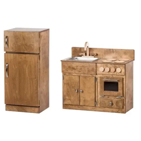 Remley Wooden Sink/Stove & Refrigerator Kitchen Playset CPSIA Kid Safe Finish - Ships Assembled image {11}