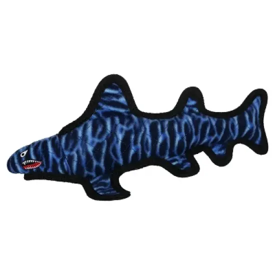 Tuffy's Ballistic Shark Pet Toy - Blue - M/L image {2}