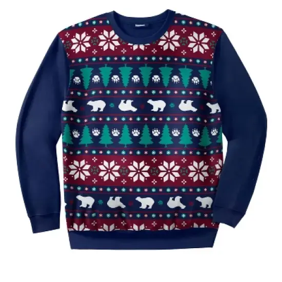 KingSize Men's Big & Tall Graphic Fleece Sweatshirt image {13}