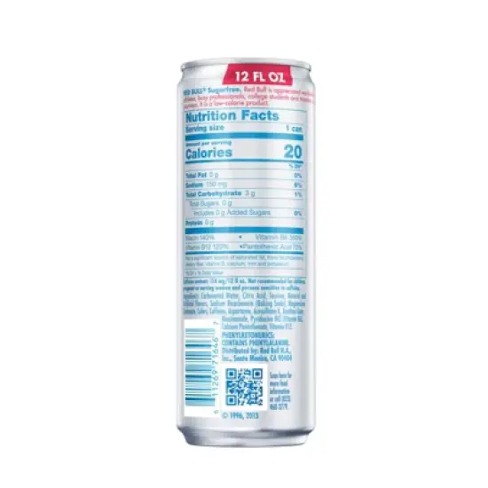 Red Bull Sugar Free Energy Drink - 12 fl oz Can image {7}