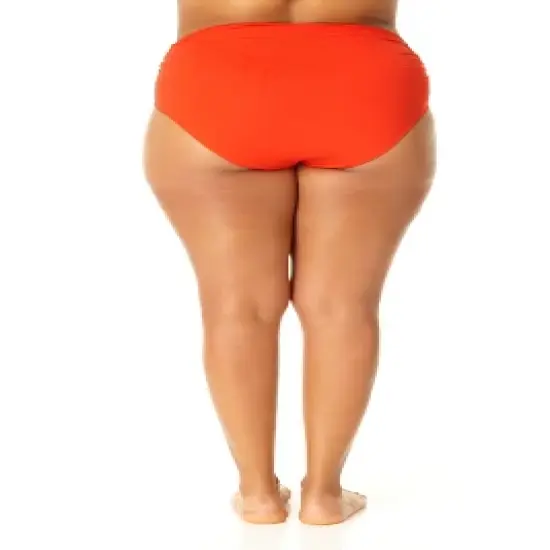 Anne Cole Plus - High Waisted Shirred Bottom image {4}