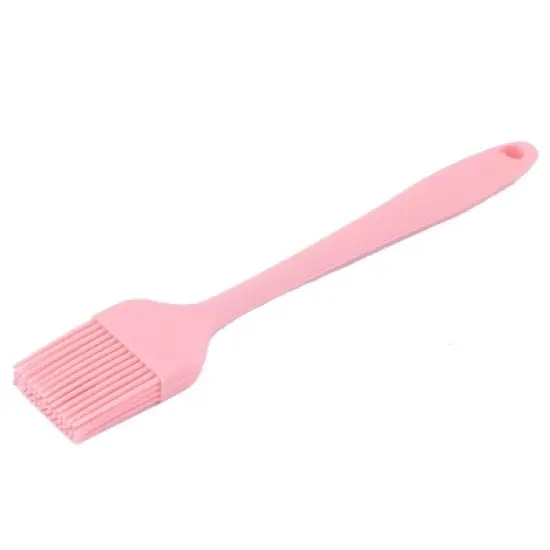 Unique Bargains Outdoor Kitchen Silicone Pastry BBQ Grill Roast Basting Oil Brush Pink image {4}