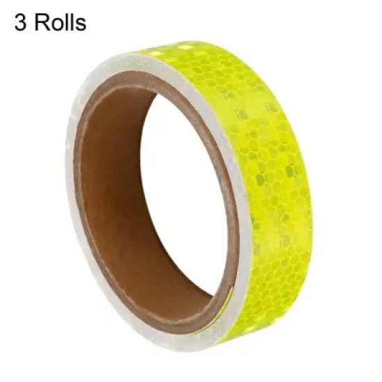 Unique Bargains High Visibility Adhesive Warning Safety Reflective Tape image {2}