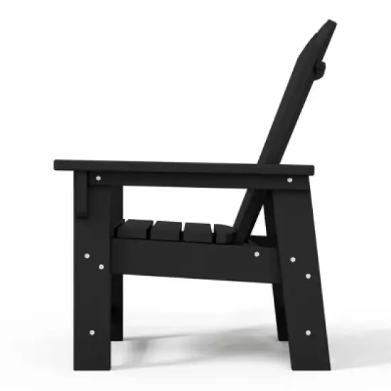 WestinTrends Malibu Kids Outdoor HDPE Adirondack Plastic Patio Chair image {9}