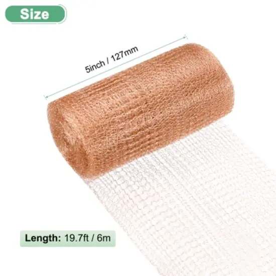 Unique Bargains Copper Mesh Rustproof Flexible Durable Waterproof Screen Mesh image {2}
