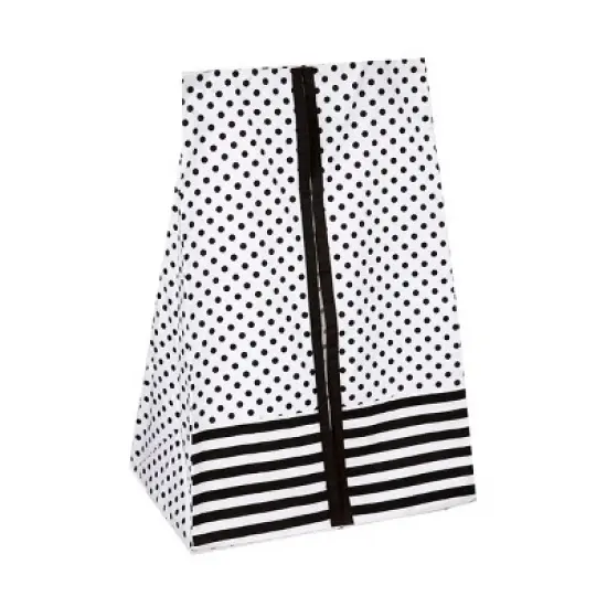 Bacati - Dots Stripes Black/White 10 pc Crib Bedding Set with 2 Crib Fitted Sheets image {7}