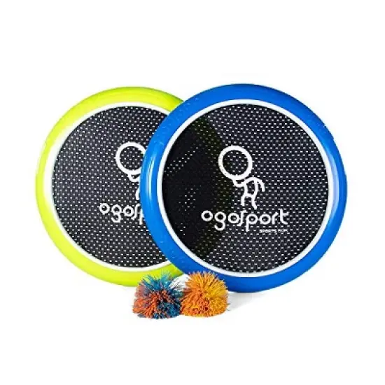 OgoDisk XS Disc Set with 2 OgoSoft Balls - 12 Inch Bouncy Disk Toy for Outdoors, Lawn & Pool - Throw, Toss & Catch Game - Kids & Adults 8+ image {1}