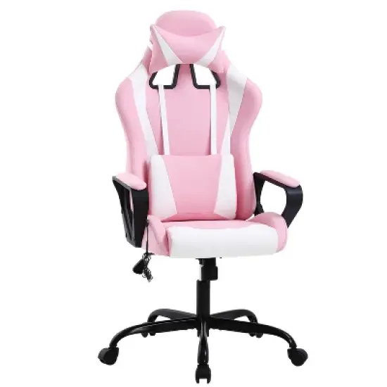 BestMassage Gaming Chair High-Back Office Chair with Lumbar Support Massage Function and PU Leather Rolling Swivel Chair for Adults and Teens image {11}