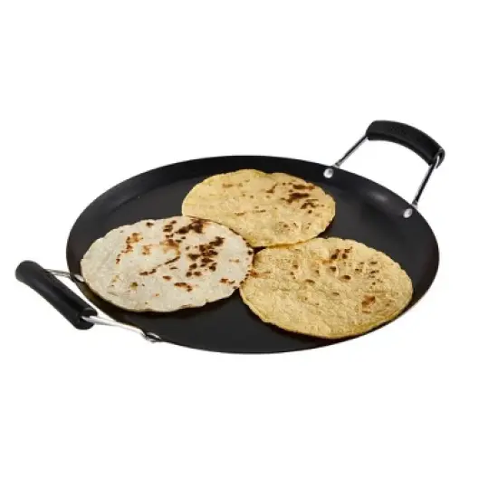 IMUSA 11" Round Carbon Steel Nonstick Comal - Black: Tortilla Griddle, Gas & Electric Compatible, Hand Wash image {7}