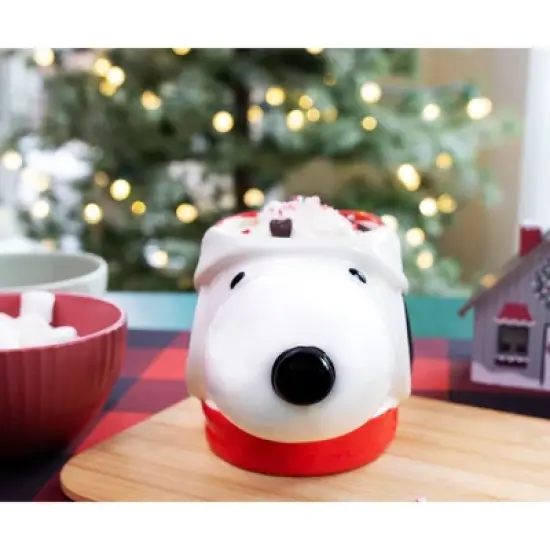 Silver Buffalo Peanuts Snoopy Christmas 3D Sculpted Ceramic Mug | Holds 20 Ounces image {5}