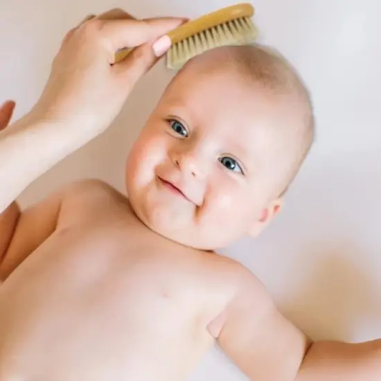 T is for Tame - Natural Taming Cream, Detangling Spray & Natural Bristle Brush for Frizz, Flyaways & Static, Safe for Babies and Kids, 3 ct. image {8}