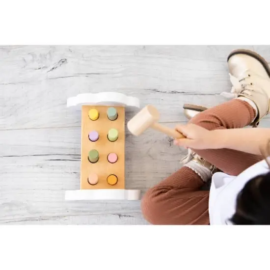 Pearhead Wooden Hammer Bench Toy - 10pc image {5}