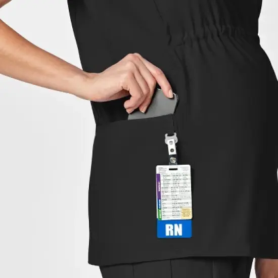 Wink W123 Maternity V-Neck Scrub Top image {5}