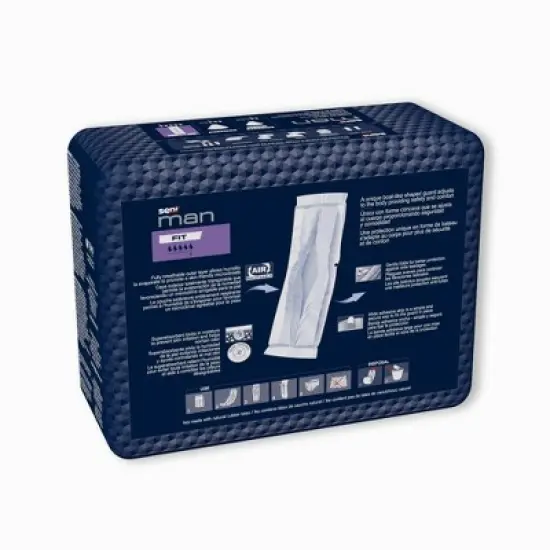 Seni Man Fit Bladder Control Pad Moderate Absorbency 3-1/2 X 15-7/10 Inch image {5}