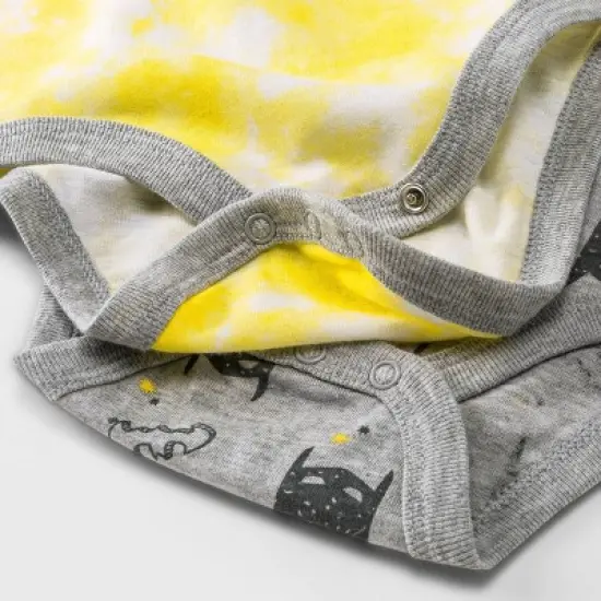 Baby Boys' 3pk Batman Bodysuit Set - Black image {2}