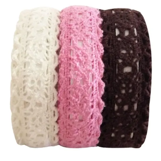 Wrapables Decorative Lace Tape (Set of 3) image {22}