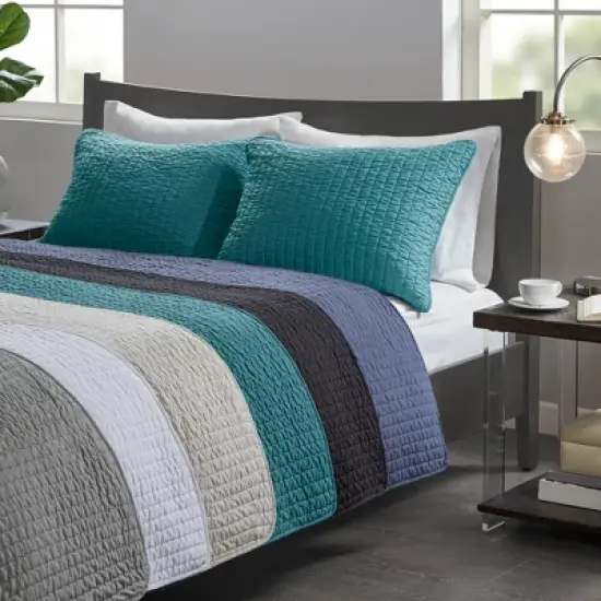 Madison Park Mitchell Reversible Coverlet Set image {4}