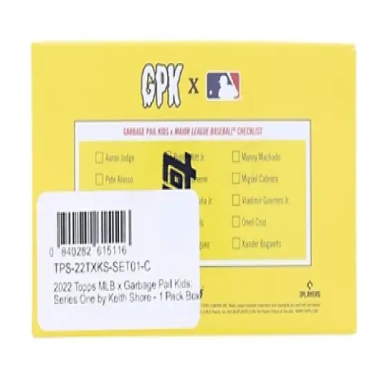 Topps 2022 MLB Garbage Pail Kids Series 1 by Keith Shore | 1 Pack Box image {1}